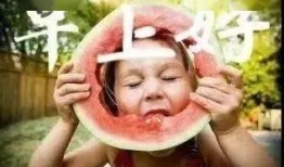 吃瓜降温祝福图片大全,趣味图片大全集锦