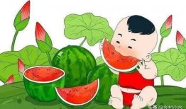 半夜口渴吃口瓜,瓜果消暑，甜蜜入梦